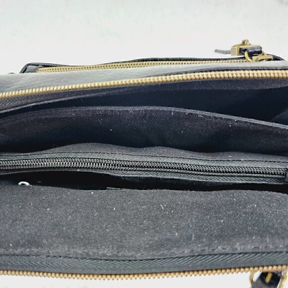 Relic Brand Black Faux Pebble Leather Crossbody - Picture 9 of 12